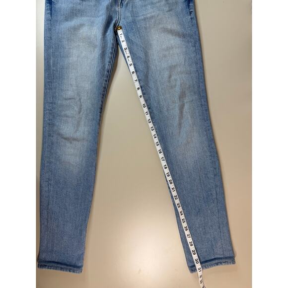 Frame Womens Size 31 L’Homme Skinny Jeans Blue Denim Medium Wash Made in USA - Picture 10 of 13